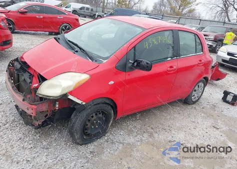 2010 Toyota Yaris z USA, uszkodzony, nr VIN JTDKT4K3XA5297944
